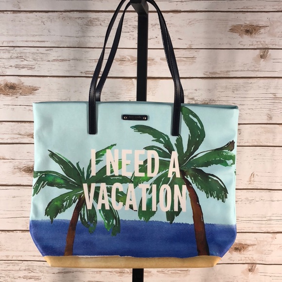 kate spade Handbags - NWT Kate Spade Bon Shopper I Need a Vacation Tote